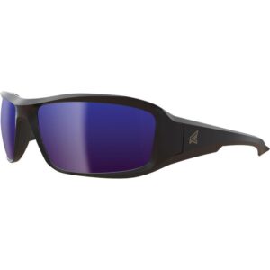 Edge XB138 safety glasses, matte black frame, smoke lens