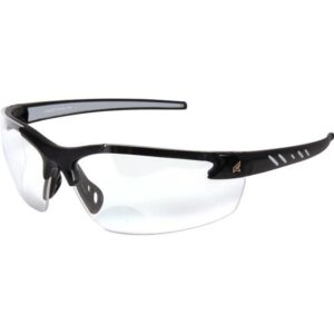 Edge DZ111-G2 Zorge G2 safety glasses, gloss black frame, clear lens