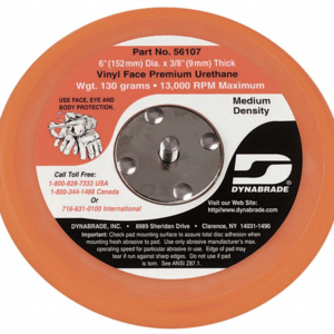Dynabrade 56107 6 inch non-vacuum PSA disc pad with vinyl face
