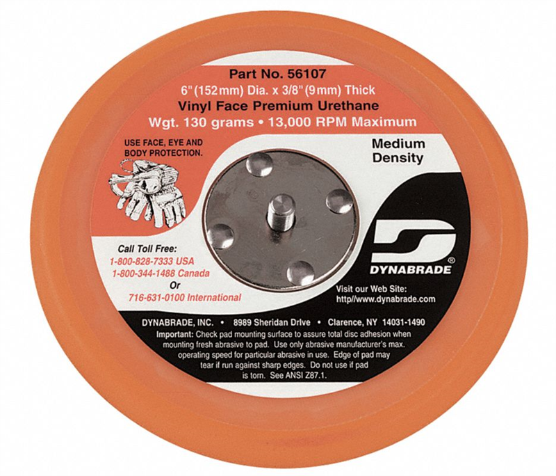 Hook and loop vs PSA: Dynabrade 6 inch vinyl-face PSA pad