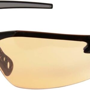 Edge DZ114-G2 Zorge G2 safety glasses, gloss black frame, amber lens
