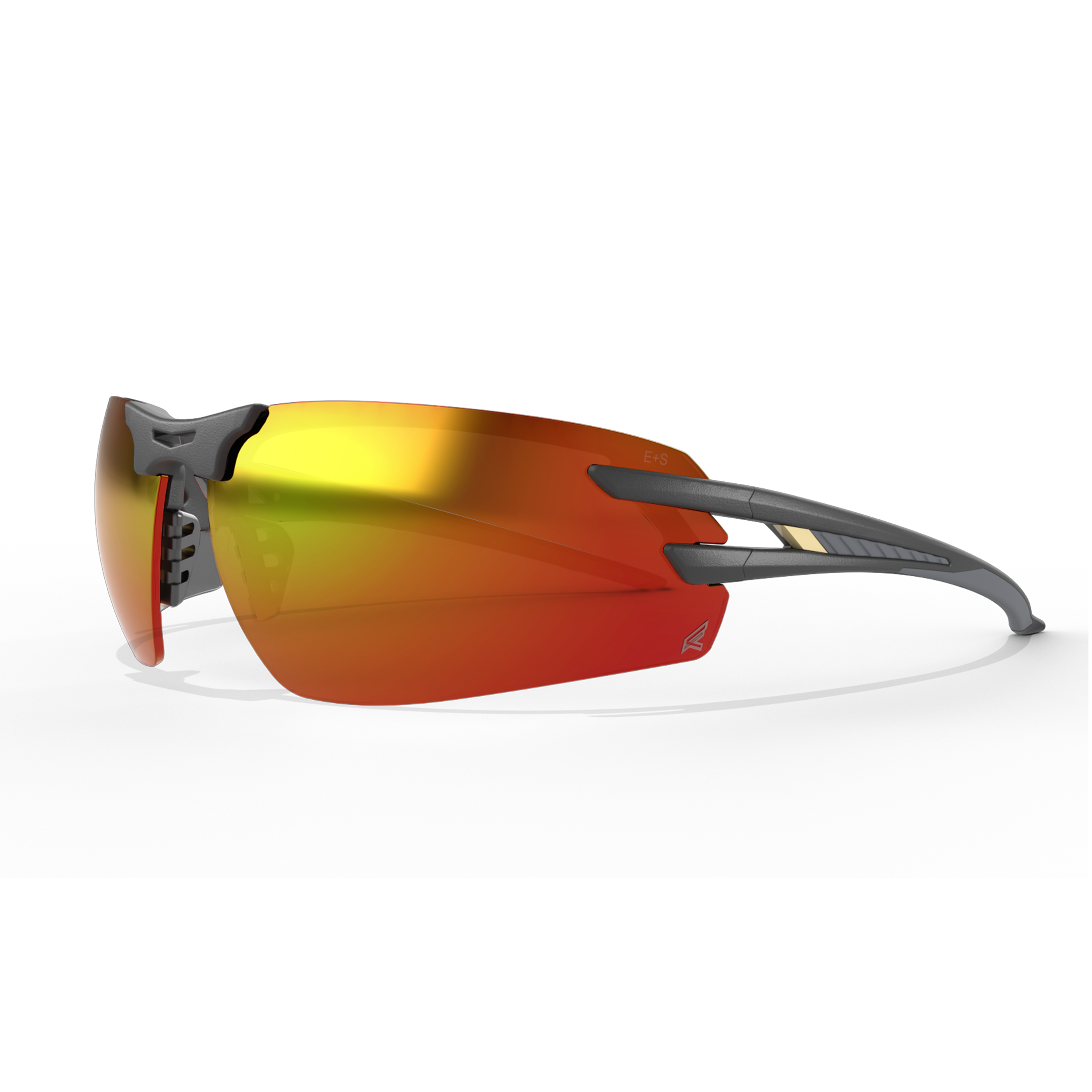 Edge SLAP119 Salita safety glasses, black frame, red mirror lens
