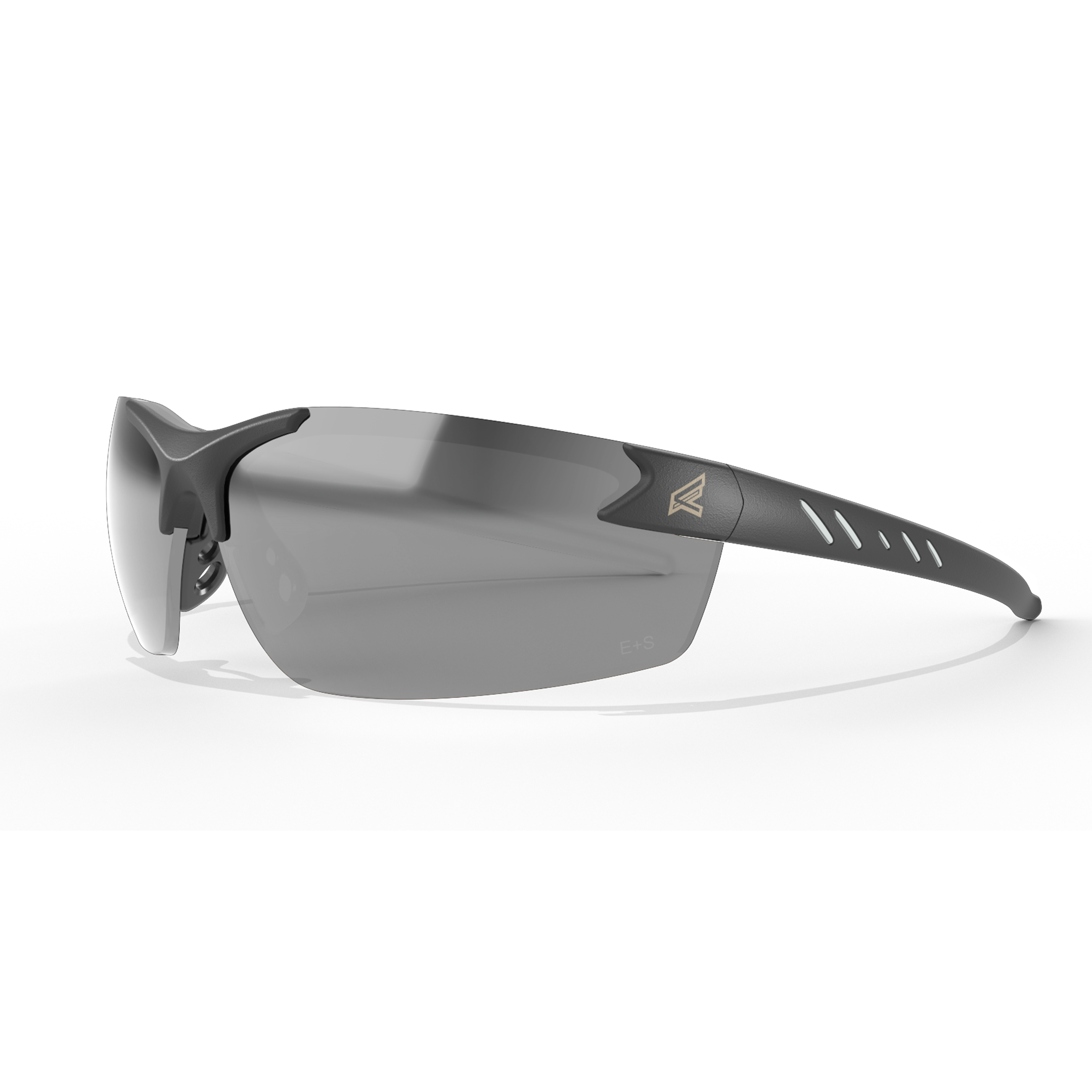 Edge DZ117-G2 Zorge G2 safety glasses, black frame, silver mirror lens