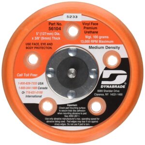 Dynabrade 56104 5 inch vacuum PSA disc pad with vinyl face