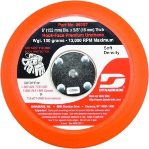 Dynabrade 56197 6 inch hook-face soft density disc pad